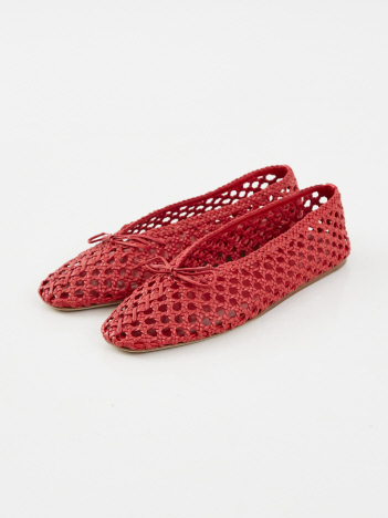 【Le Monde Beryl】REGENCY SLIPPER WOVEN LEATHER ／レザー編みフラットシューズ【予約】