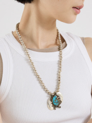 ザ・ストア バイ シー
【Indian Jewelry】Vintage Navajo ターコイズネックレス