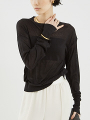 フロントラッフルブラウス｜qualite / カリテ