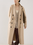 【N＿8】キャメルダブルブレストコート