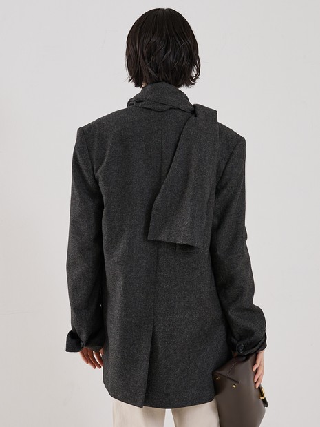 【TOTEME】SCARF BLAZER／スカーフ付きジャケット