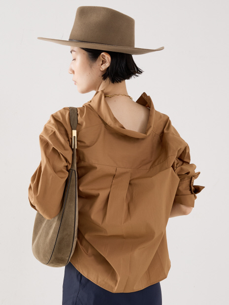 【TWP】J.D SHIRT／クロップ丈シャツ