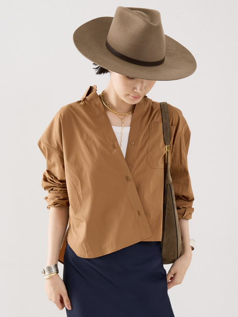 【TWP】J.D SHIRT／クロップ丈シャツ
