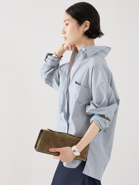 【TWP】NEW EARL SHIRT／ストライプシャツ