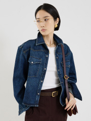 【TWP】Cropped OG Shirt in Denim/デニムシャツジャケット
