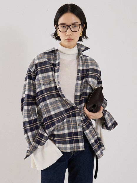 【TWP】DUTTON SHIRT／チェックシャツ