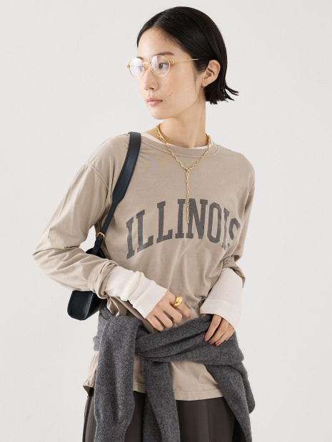 【REMI RELIEF】【別注】ILLINOISロゴカットソー