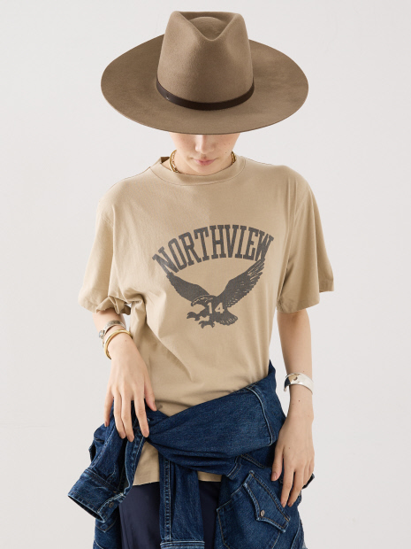 【REMI RELIEF】NORTHVIEWプリントNew fit-Tシャツ