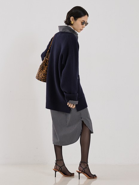 トーテム リブロングカーディガン ニットコート ワンピース グレー TOTEME TOTEME】LONGLINE CARDIGAN／ロングカーディガン｜THE STORE by C