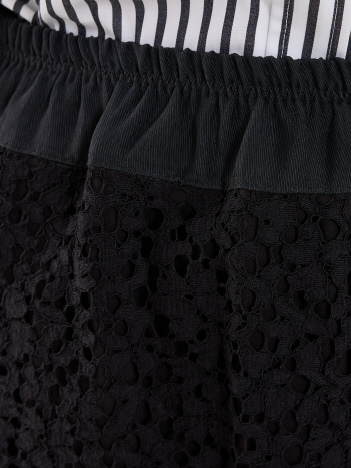 MARIA McMANUS】Lace Ruchesd Skirt／レースルーシュスカート｜THE