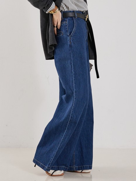 【TWP】McDougal St. JEAN／ワイドデニムパンツ