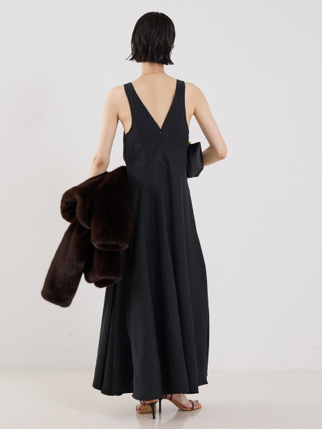 【MARIA McMANUS】V-Neck Lace Detail Dress／Vネックレースドレス