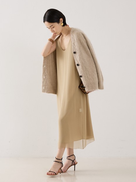 【TOTEME】CHIFFON SLIP DRESS／シフォンスリップドレス