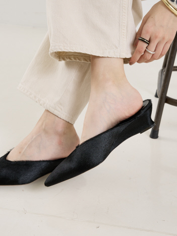 THE STORE by C' - 【Le Monde Beryl】VICTORIA MICRO WEDGE MULE／ハラコミュール【予約】