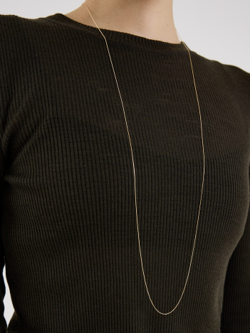 THE STORE by C' - 【GIGI】Gold Line Necklace／ゴールドロングネックレス120㎝