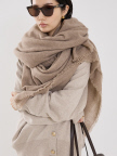 【douce gloire】【別注】MIA Plain Solid Stole／カシミヤストール150×200