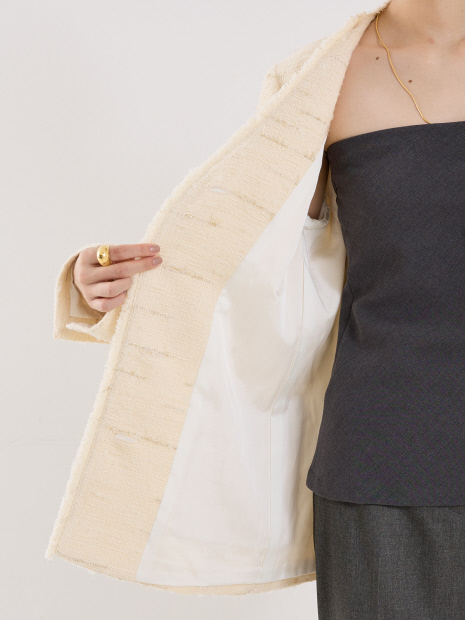 COCUCA】ツイードVネックジャケット｜THE STORE by C' / ザ