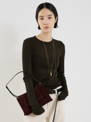 THE STORE by C' - 【COCUCA】ウールシフォンリブプルオーバー【予約】