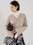 【COCUCA】Vネックニット