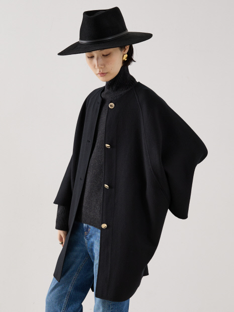 【COCUCA】リバーカラーケープ