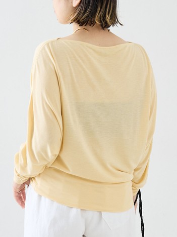 【TOTEME】Boatneck Jersey Top／ボートネックジャージートップス