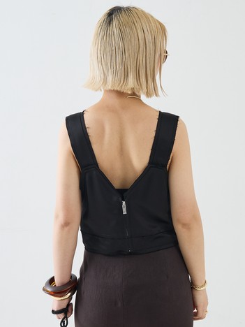 【TOTEME】Cropped Satin Camisole／クロップドサテンキャミソール