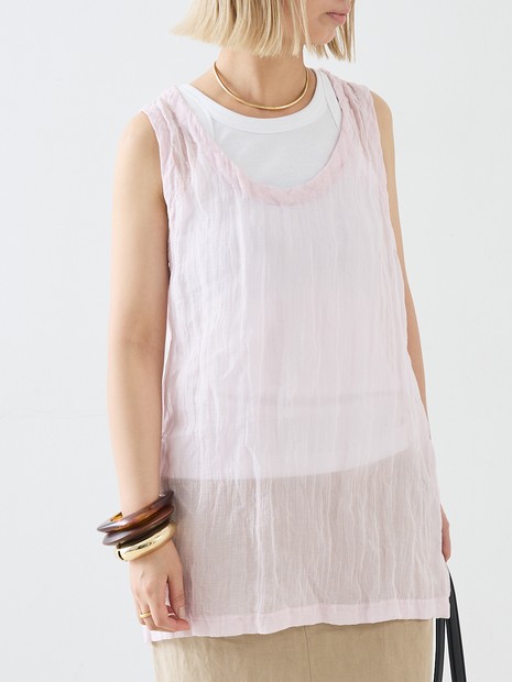 TOTEME】Crinkled Gauze Tank Top／ガーゼタンクトップ｜THE STORE by