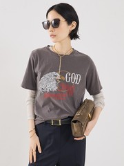 【REMI RELIEF】【別注】【WEB限定】GODツアーTee柄半袖カットソー