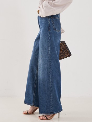 【TOTEME】WIDE LEG DENIM／ワイドレッグデニム