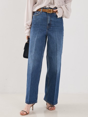 【TOTEME】WIDE LEG DENIM／ワイドレッグデニム