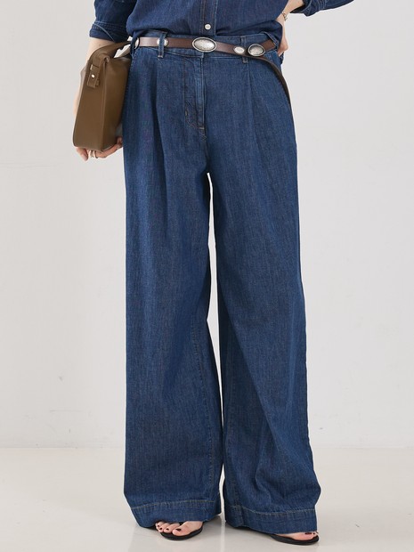 【TWP】Hudson St. PANT／ワイドデニムパンツ