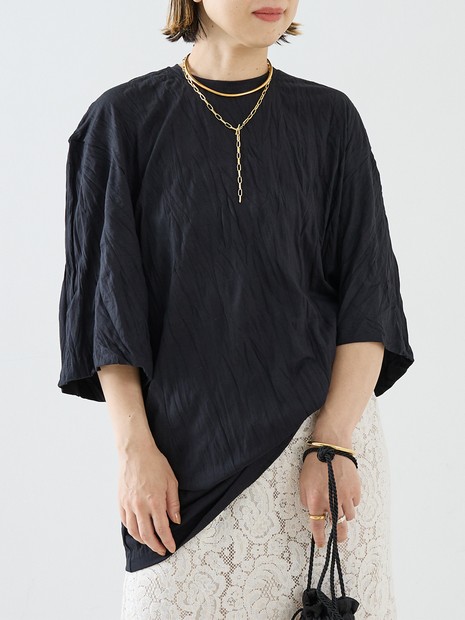 【TOTEME】Relaxed tee dress／チュニック丈Tシャツワンピース