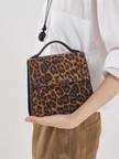 【HUNTING SEASON】SMALL TOP HANDLE／レオパードスエードバッグ