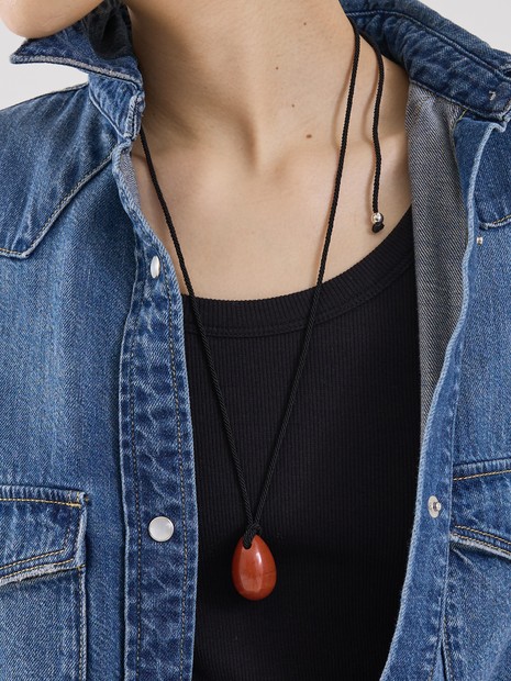 【SCHO】BIRTHDAY BABY RED JASPER NECKLACE／ネックレス
