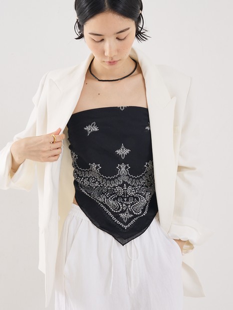 【destin】COT BANDANA CARRE／コットンバンダナ90×90