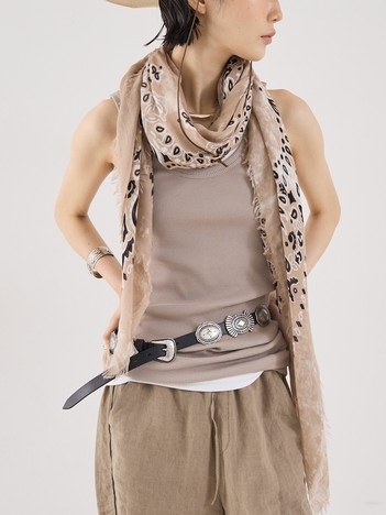 【destin】KEZIA QUADRA HAND PRINT SCARF／スカーフ150×140