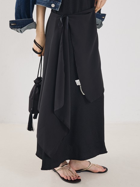 【ASAUCE MELER】【別注】マルチWayシルクスカーフ