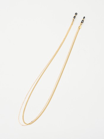 【SUNNY CORDS】【別注】Jane w Chain Gold／グラスチェーン