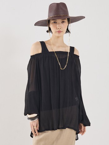 【COCUCA】オフショルブラウス