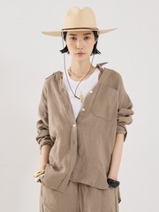 【COCUCA】リネンシャツ