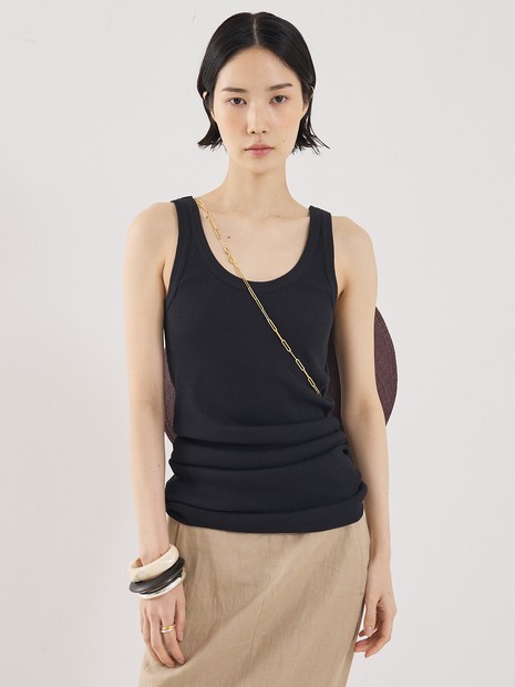 【COCUCA】チュニックリブタンク