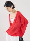 【COCUCA】リネンVネックニット