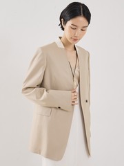 【COCUCA】ノーカラージャケット