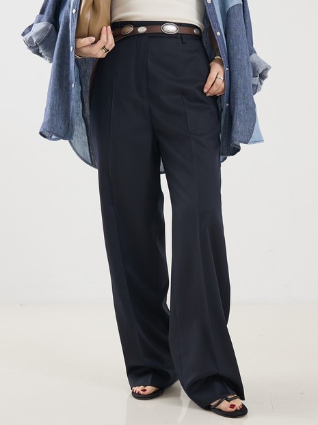 【COCUCA】ウールシルクトラウザーズ