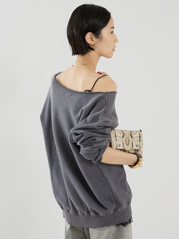【DENIM DELIGHT DAYS】【別注】オフショルダースエット
