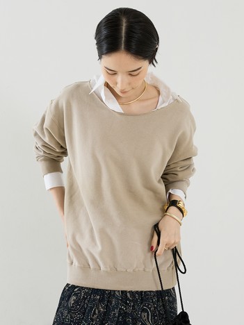 【DENIM DELIGHT DAYS】【別注】オフショルダースエット