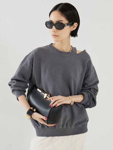 【DENIM DELIGHT DAYS】【別注】スリットショルダースエット