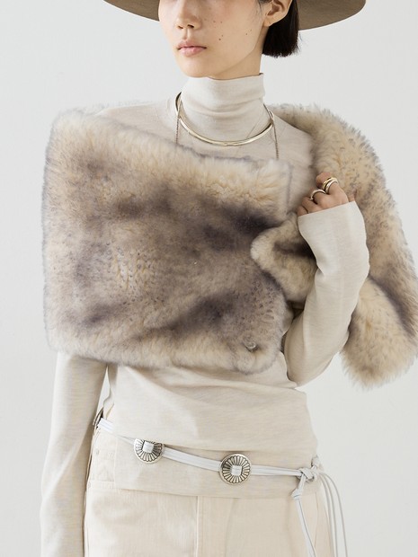 【KARL DONOGHUE】Popper Shrug／ファーシュラッグ