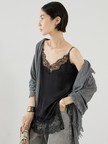 【COCUCA】サイドスリットレースキャミ