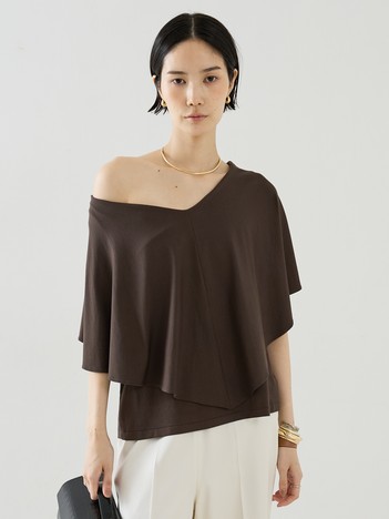 【COCUCA】ケープカットソー